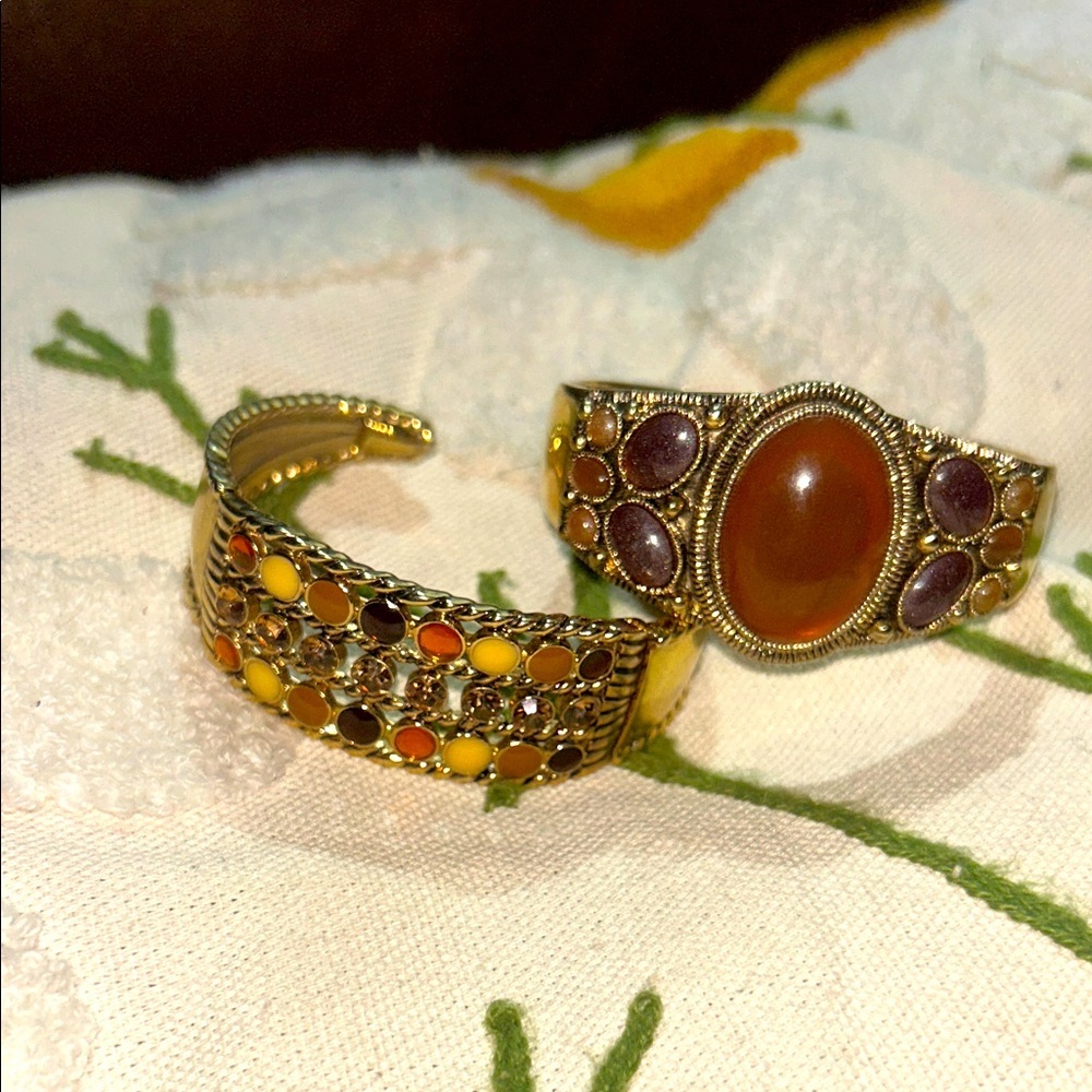 Ann Taylor Gold Tone Bracelet Set